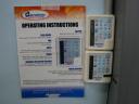 Air conditioning control panels and instruction sheet